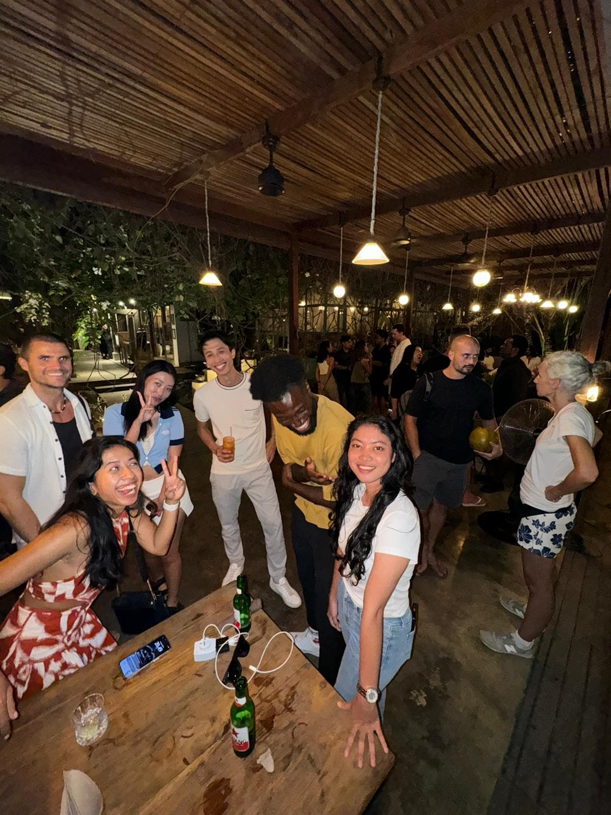 Members laughing together at a BSTC event
